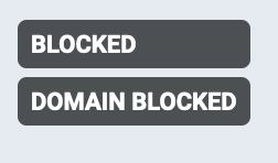 Blocked. Domain Blocked
